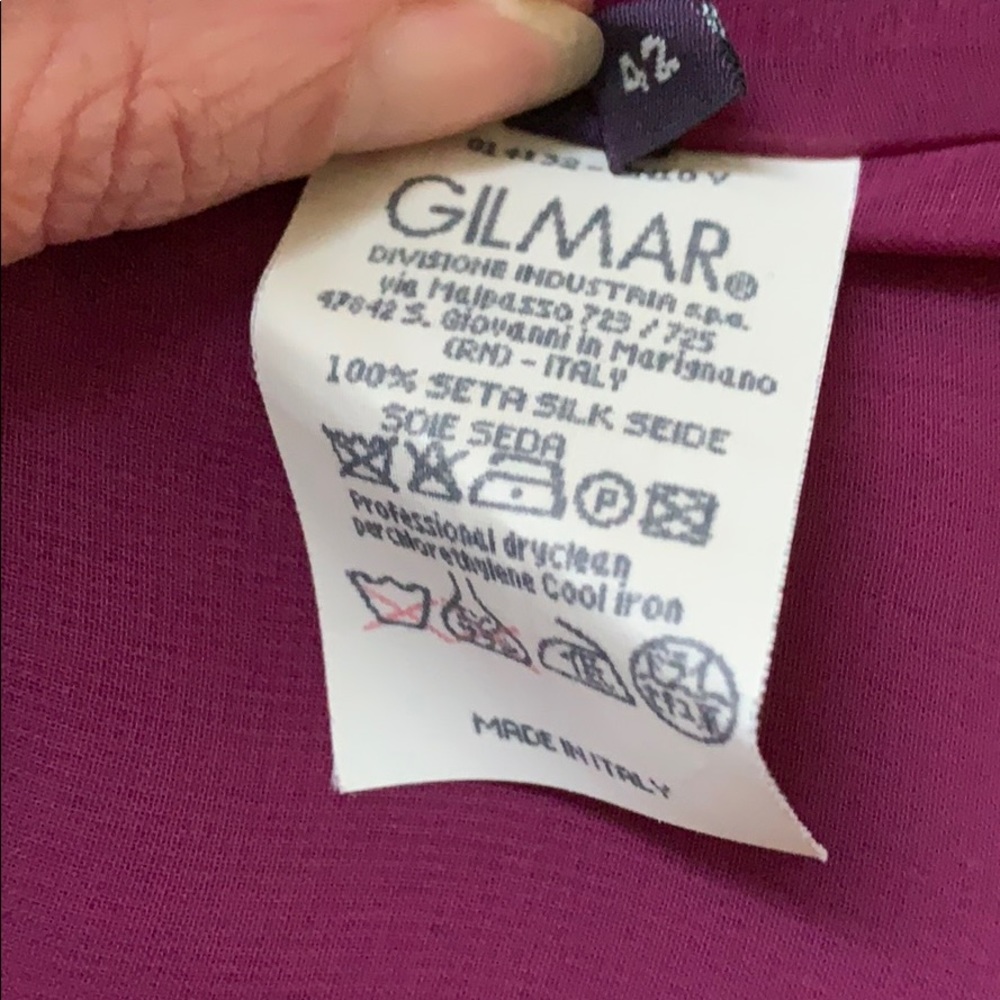 SILK Made in ITALY 🇮🇹 skirt size 42 NEW WITHOUT TAG - Picture 3 of 8